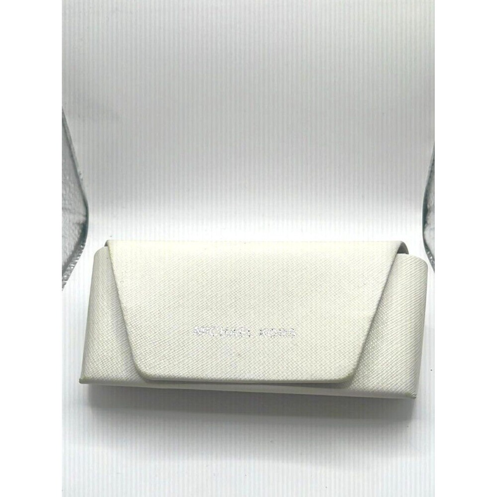 MICHAEL KORS White Saffiano Glasses Case